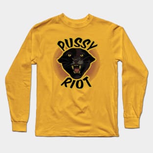 pussy riot panther Long Sleeve T-Shirt